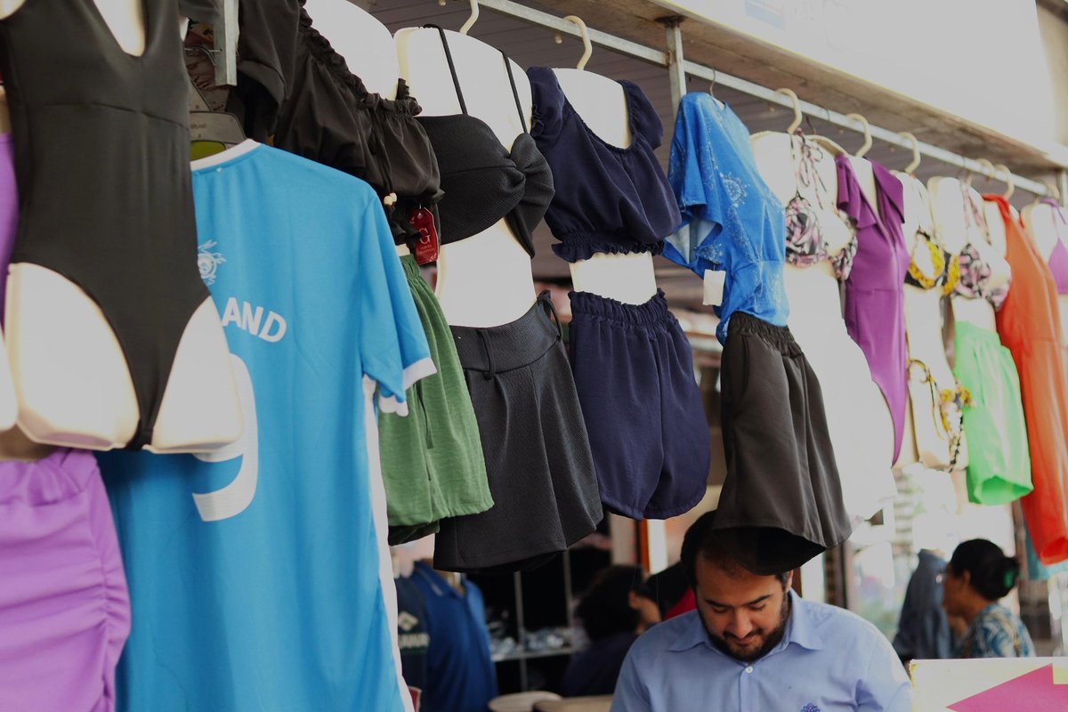 O setor com maior aumento é o de moda praia