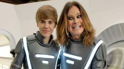 Ozzy Osbourne e Justin Bieber (Foto: Reprodução/X)