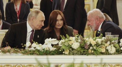Presidente da República, Luiz Inácio Lula da Silva, durante jantar oferecido pelo Presidente da Federação da Rússia, Vladimir Putin, no Grande Palácio do Kremlin, Rússia (8/5/2025) (Foto: Ricardo Stuckert/PR)