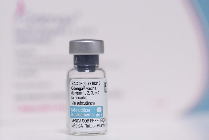 Vacina contra a dengue Qdenga, da farmacêutica japonesa Takeda.