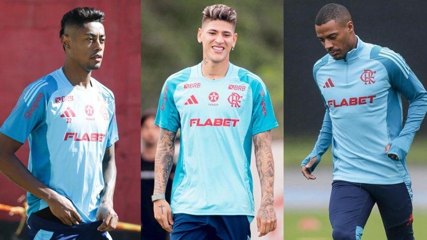8 jogadores do Flamengo estão fora do jogo da Copa do Brasil hoje