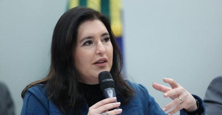 A ministra do Planejamento e Orçamento, Simone Tebet
