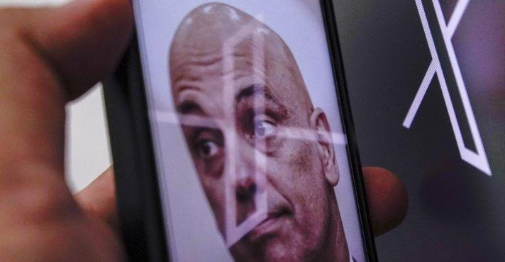 Alexandre de Moraes tem se envolvido em polêmicas com o proprietário do X, Elon Musk
