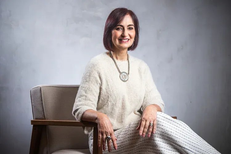 Ângela Assis, CEO da Brasilprev: ‘É fundamental mostrar que previdência não é só para as classes A e B. Queremos alcançar a classe C e D, que também precisa de complementação de aposentadoria.’ (Leandro Fonseca /Exame)