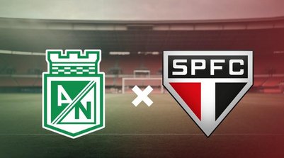 Atlético Nacional x São Paulo, pela Libertadores (Foto: Editoria de Arte)