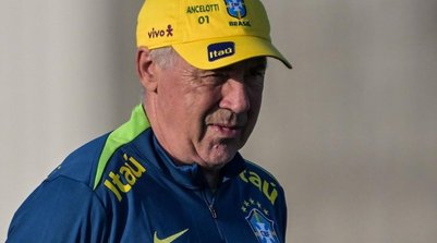 Carlo Ancelotti, técnico da seleção brasileira, fará a convocação para os jogos contra Chile e Bolívia (Foto: Nelson ALMEIDA / AFP)