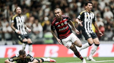 Everton Cebolinha comemora após deixar Natanael no chão e marcar (Foto: Gilvan de Souza / Flamengo)