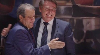 Jair Bolsonaro e Valdemar Costa Neto (Foto: Reprodução/Youtube)
