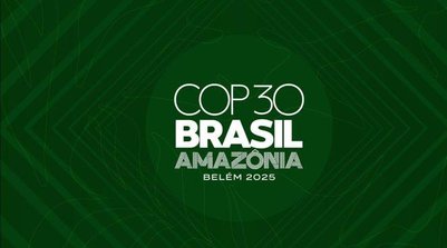 Logo da COP30, que ocorre no Brasil neste ano (Foto: Reprodução/Internet)