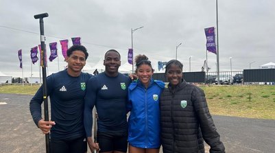 Maria Cunha e Lorrane Santos medalhistas de prata (Foto: Reprodução)
