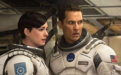 Matthew McConaughey e Anne Hathaway em "Interestelar"