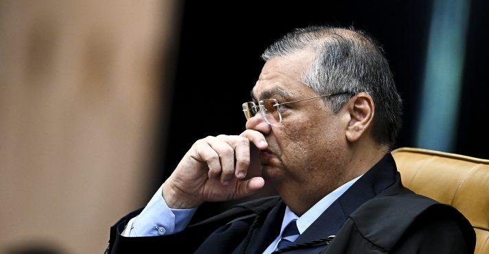 O ministro Flávio Dino, durante sessão plenária no STF — 24/11/2024