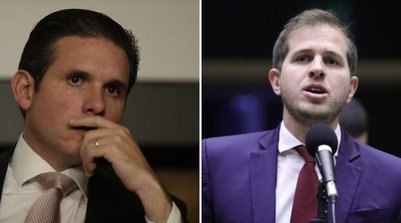 O presidente da Câmara dos Deputados, Hugo Motta, e o líder do PSB na Casa, Pedro Campos (Foto: Cristiano Mariz/Agência O Globo e Mário Agra/Agência Câmara)