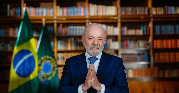 Presidente da República, Luiz Inácio Lula da Silva, durante pronunciamento à Nação - Palácio da Alvorada, Brasília (DF)