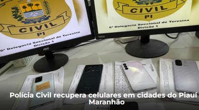 A Polícia Civil reforça seu compromisso de agir de forma eficaz na recuperação de bens roubados (Foto: Reprodução/SSPI)