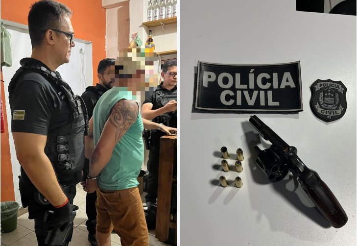 A prisão foi efetuada em um bar de propriedade do investigado