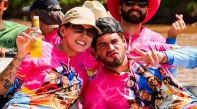 Ana Castela e Zé Felipe estão viajando para pescar com a família do cantor (Foto: Instagram/Zé Felipe)