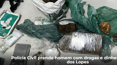 anotações relativas à comercialização de drogas é aproximadamente R$ 420,00 reais em dinheiro (Foto: Reprodução/SSPI)