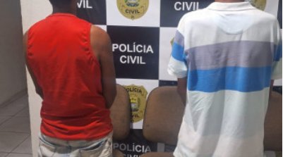 Durante as diligências, a guarnição localizou dois suspeitos, identificados pelas iniciais L.F.S. e L.P.N. (Foto: Reprodução/SSPI)