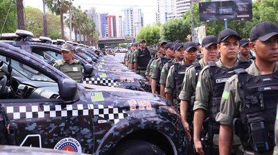 Governo do Estado entrega 200 novas viaturas para a Polícia Militar do Piauí (Foto: Yago Araújo/ Secretaria de Segurança do Piauí)