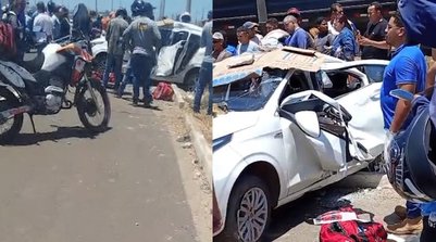 Homem morre após acidente na BR-316; poste foi derrubado (Foto: Reprodução)