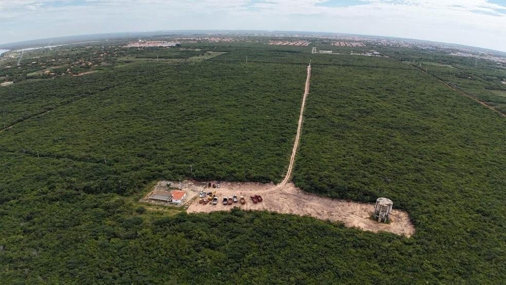 Obra para construção da maior usina de hidrogênio verde do planeta.