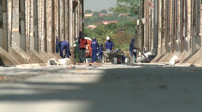 Ponte Metálica deve ser liberada dia 6 de outubro; 'Cronograma dentro do previsto', diz Crea. (Foto: Reprodução/TV Clube)