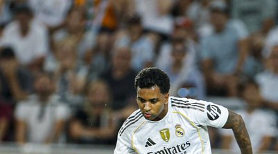 Rodrygo em ação durante jogo do Real Madrid (Foto: Divulgação / Real Madrid)