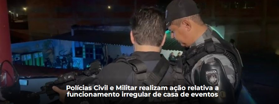 Além disso, as forças de segurança apreenderam duas armas de fogo, sendo uma escopeta calibre 12 e uma pistola.