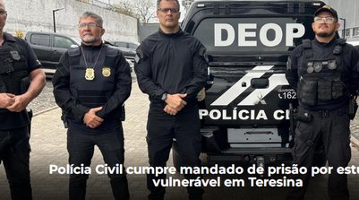 “Após a prisão, o homem foi encaminhado para os trâmites legais e deverá ser transferido ao sistema prisional (Foto: Reprodução/SSPI)