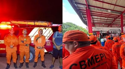 Casal é localizado após se perder em mata no litoral do Piauí (Foto: Corpo de Bombeiros)