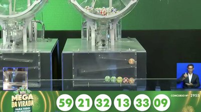 Números sorteados foram 09 - 13 - 21 - 32 - 33 - 59 (Foto: CAIXA/DIVULGAÇÃO)