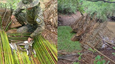 Operação Piracema: armadilhas para pesca ilegal são destruídas no Piauí (Foto: Polícia Militar)