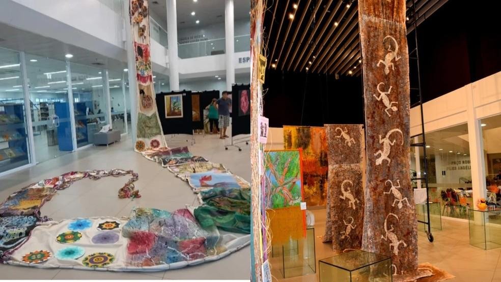 Exposição reúne 25 artistas e transforma materiais descartados em obras de arte em Teresina