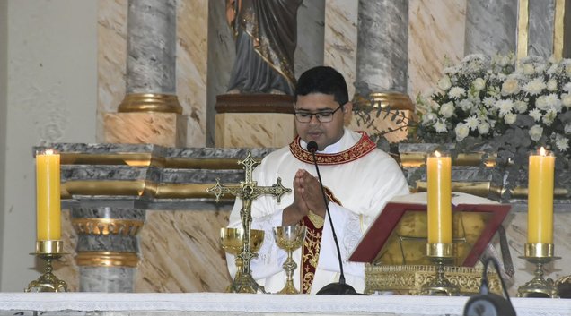 Missa em ação de graças. (Foto: SECOM)