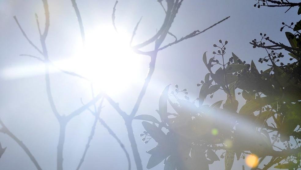 Período de sol, calor e baixa umidade do ar