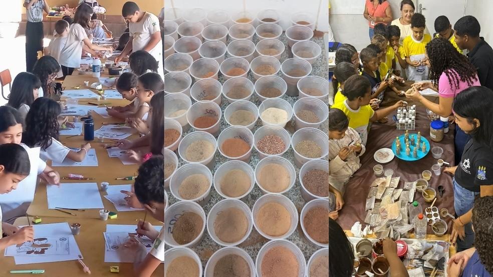 Projeto usa solos para criar tintas naturais e despertar consciência ambiental em crianças no PI