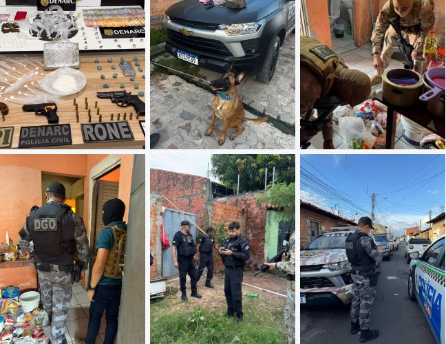 A operação foi coordenada pelo DENARC em conjunto com a Superintendência de Operações Integradas (SOI),