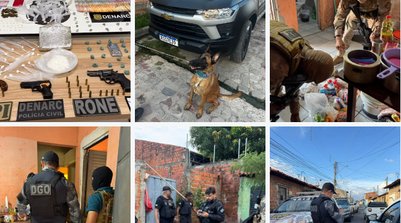 A operação foi coordenada pelo DENARC em conjunto com a Superintendência de Operações Integradas (SOI), (Foto: Reprodução/SSPI)