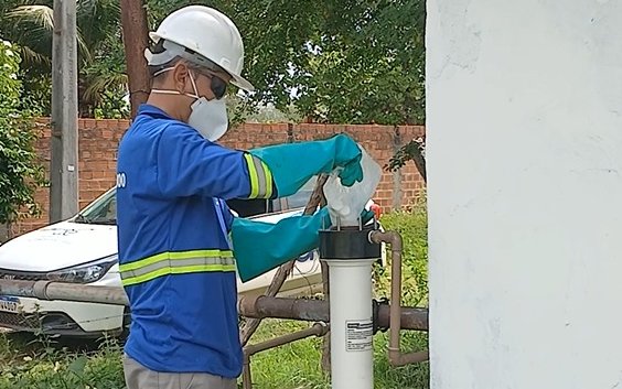 Equipamento garante a desinfecção da água, eliminando microrganismos que podem causar doenças como diarreia e vômitos (Foto: Reprodução)