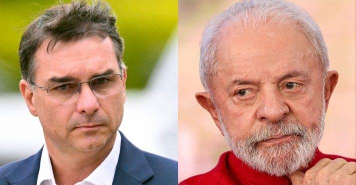 Flávio Bolsonaro e Lula da Silva: estudo sugere cenário favorável à direita
