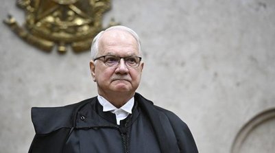 O presidente do STF, Edson Fachin, durante a abertura do Ano Judiciário, no tribunal - 2/2/2026 (Foto: Ton Molina/Estadão Conteúdo)