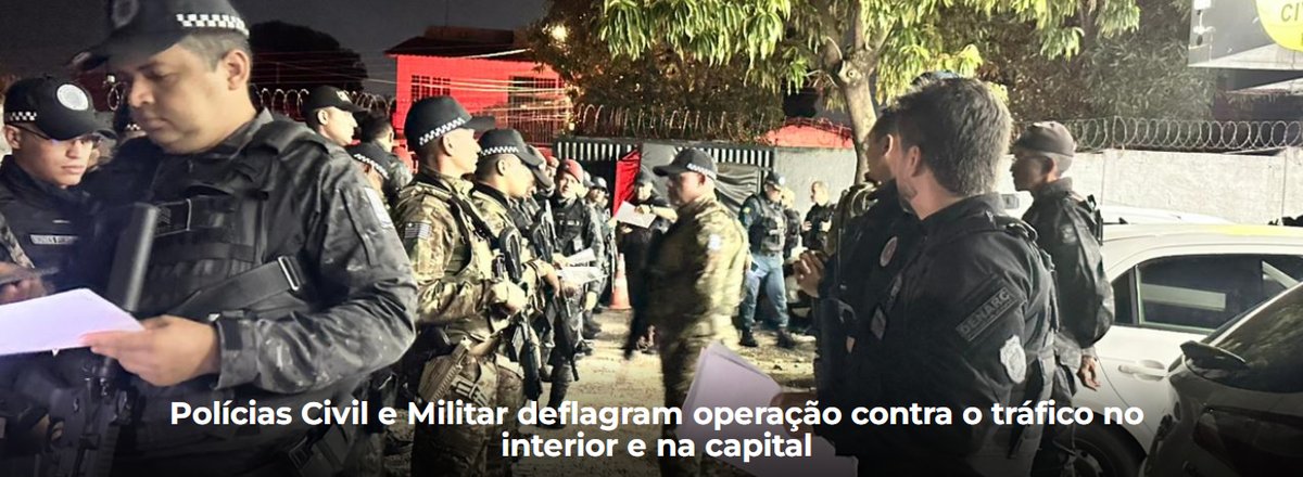 A ação foi coordenada pelo Departamento Estadual de Repressão ao Narcotráfico (DENARC)