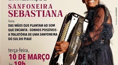 A homenageada da apresentação é a sanfoneira (Foto: Reprodução)