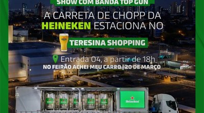 A programação conta ainda com show da banda Top Gun, garantindo música ao vivo (Foto: Reprodução)