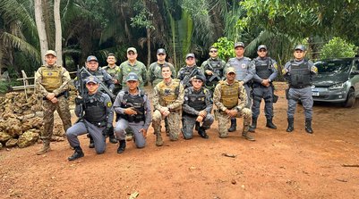 A ação foi coordenada pela Polícia Militar do Maranhão, em conjunto com a Polícia Civil do estado, que solicitou o apoio das forças de segurança do Piauí. (Foto: Reprodução/SSPI)