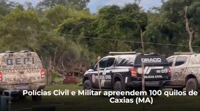 A droga, que estava enterrada em tonéis, foi localizada e devidamente apreendida. (Foto: Reprodução/SSPI)