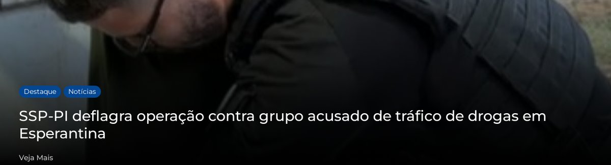 A operação é resultado de um trabalho investigativo iniciado após uma prisão em flagrante