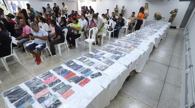 Aparelhos recuperados no Piauí (Foto: Ascom SSP-PI)