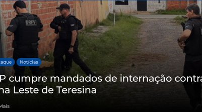 Com o avanço das diligências, a autoridade policial representou pela internação dos demais adolescentes (Foto: Reprodução/SSPI)